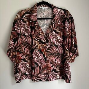 Jane + Delancey Hawaiian inspired collared shirt